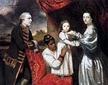 George Clive and Family with Indian maid